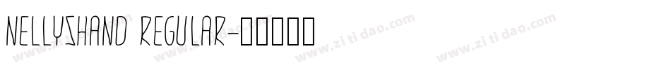 NellysHand Regular字体转换